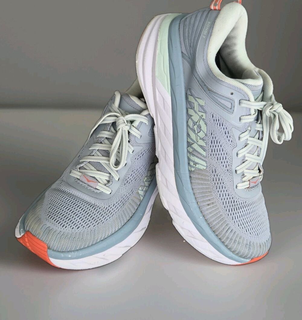 Hoka One One Bondi 7 Blue Fog Women's US 8 Running 1110519BFBG